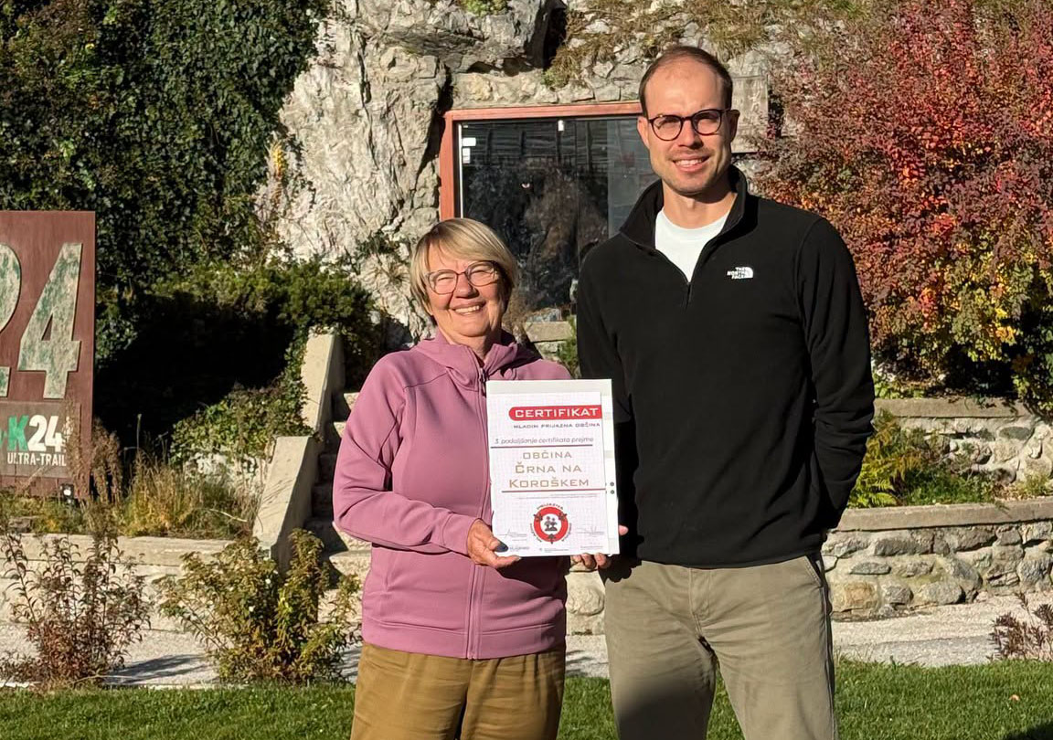 🥇 zlati certifikat Mladim prijazna občina!